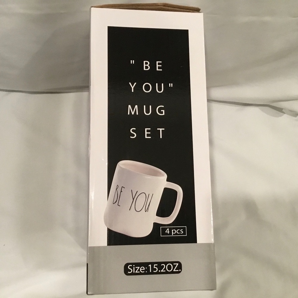 Coffee mugs. 16 Oz. Set of 4 large
